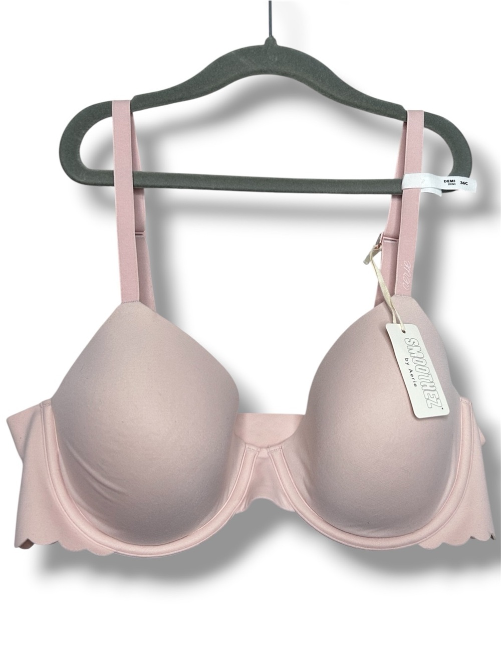 Aerie Smoothez Demi Bra 36C Light Pink